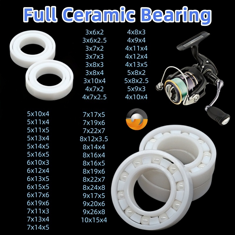 Fly Reel - 1 Stück MR84CE 4x8x3mm Vollzirkon-Keramiklager ABEC-9