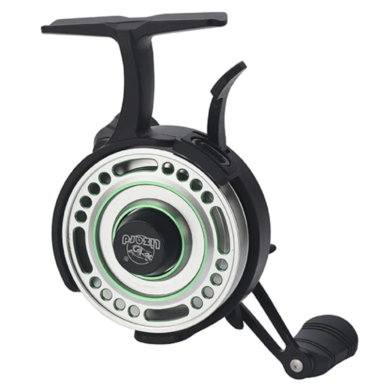 Ice Fishing Reel - Lizard Free Runner Spulenrolle mit EVA-Knopf,