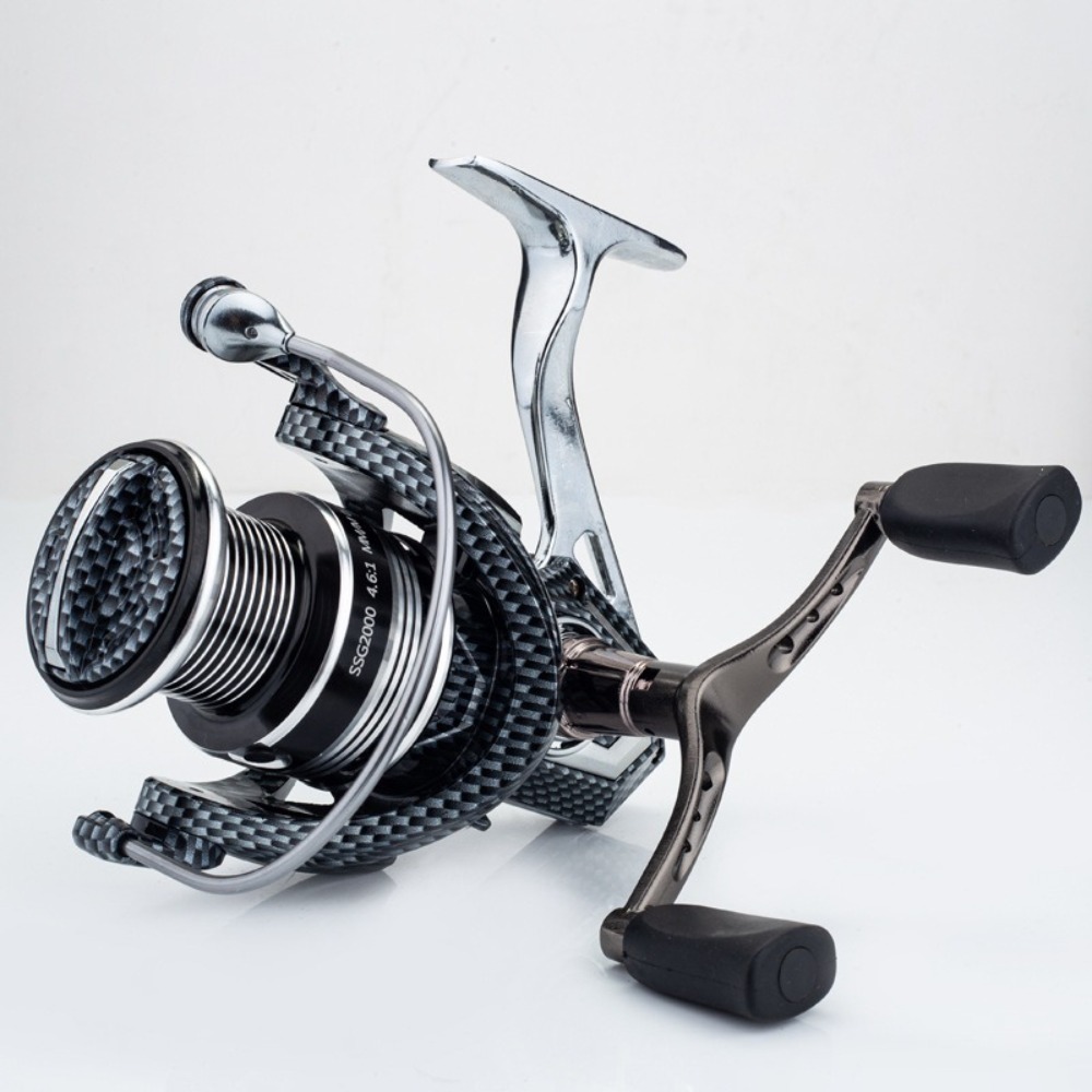 Trolling Reel - Doppelrollen-Angelrollengriff, ergonomisches Design, robuster Angelknopfgriff, leicht,