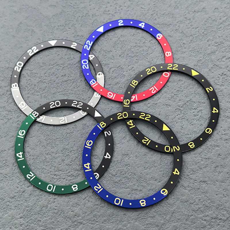 Reel Case - 38mm*31,5mm GMT-Stil Flache Lünette NH35 Gehäusering