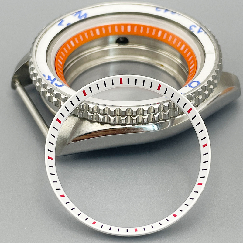 Reel Case - Mod 30,5mm Innenring SKX007 Kunststoff-Uhr-Kapitelring Passend